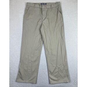 French Toast Pants Mens 38x30 Khaki Relaxed Flat Front Chino Uniform Zip Fly
